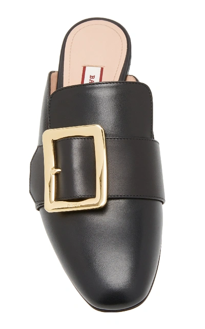 Shop Bally Janesse Leather Mules In Black