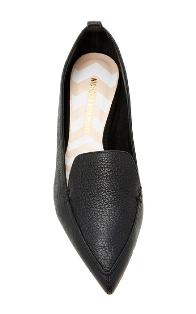Shop Nicholas Kirkwood Beya Leather Loafers In Black