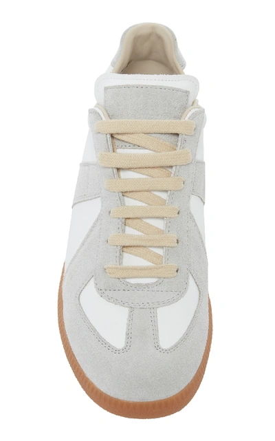 Maison Margiela Suede And Leather Sneakers In Gray