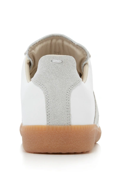 Maison Margiela Suede And Leather Sneakers In Gray
