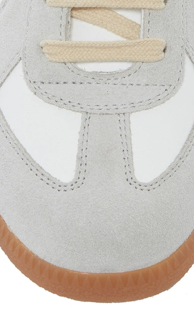 Maison Margiela Suede And Leather Sneakers In Gray