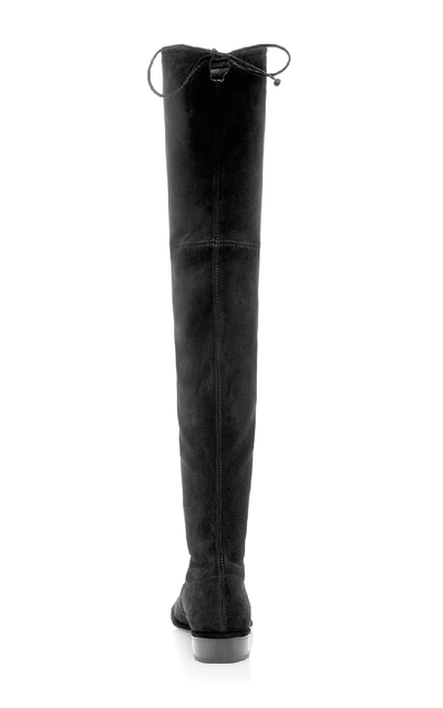 Shop Stuart Weitzman Lowland Over-the-knee Boots In Black