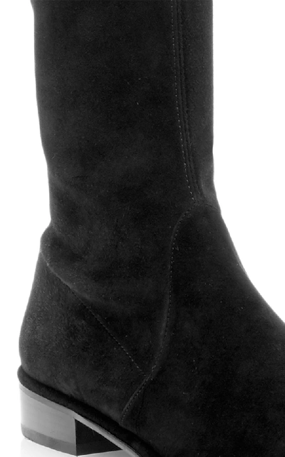 Shop Stuart Weitzman Lowland Over-the-knee Boots In Black