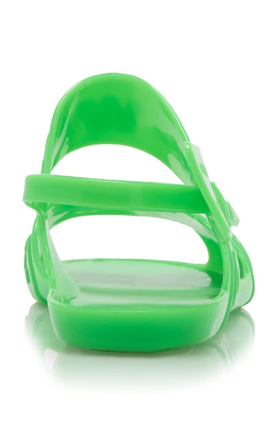 Shop Off-white Zip-tie Vinyl Sandals In Green