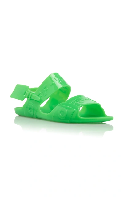 Shop Off-white Zip-tie Vinyl Sandals In Green
