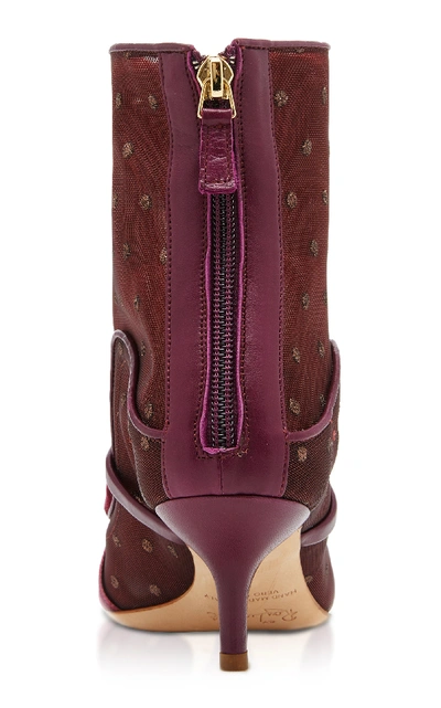 Shop Malone Souliers Claudia Luwolt Boot In Burgundy