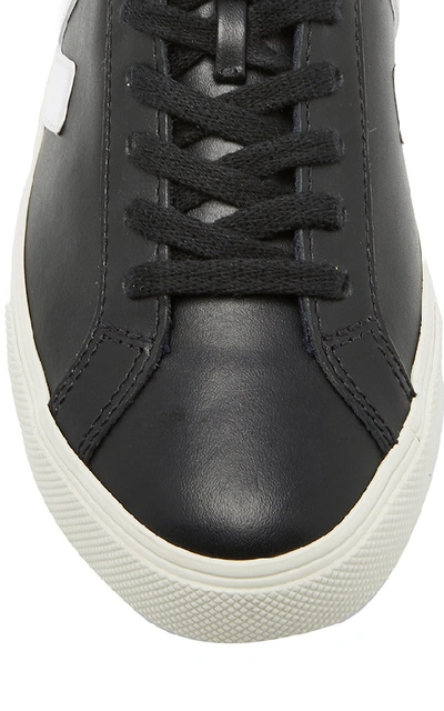 Shop Veja Esplar Two-tone Leather Sneakers In Black