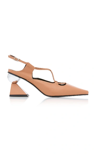Shop Yuul Yie Pearl Leather Pump In Neutral