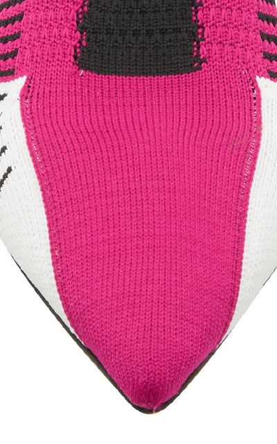 Shop Dolce & Gabbana Stretch-knit Sock Boots In Purple