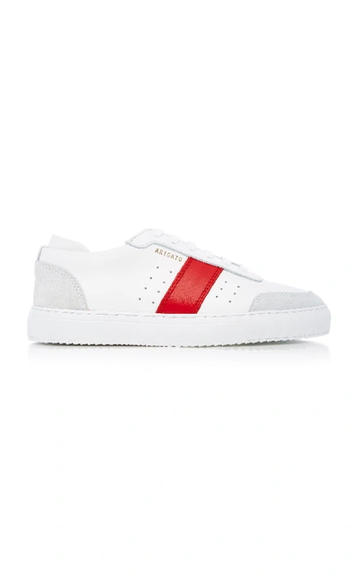 Shop Axel Arigato Dunk Leather Sneakers In White