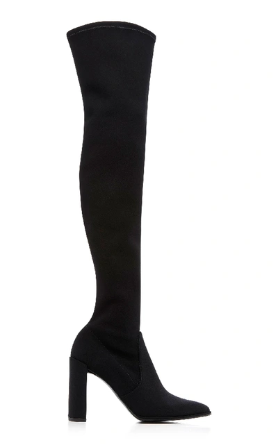 Shop Stuart Weitzman Hirise Over-the-knee Boots In Black