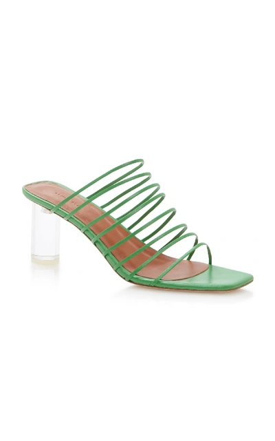 Shop Rejina Pyo Zoe Leather Sandals In Green