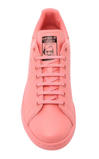 Shop Adidas Originals Unisex Stan Smith Leather Sneakers In Pink