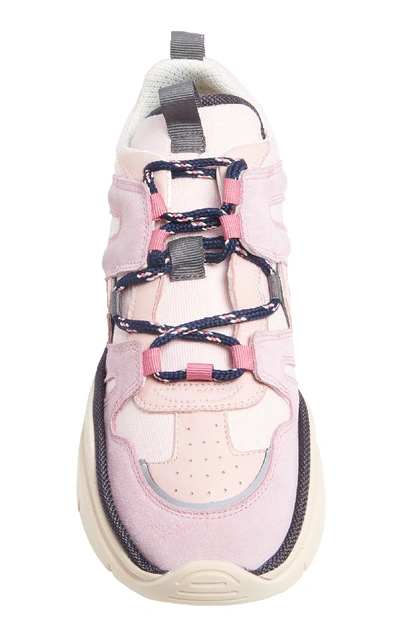 Shop Isabel Marant Kindsay Leather Sneakers In Pink