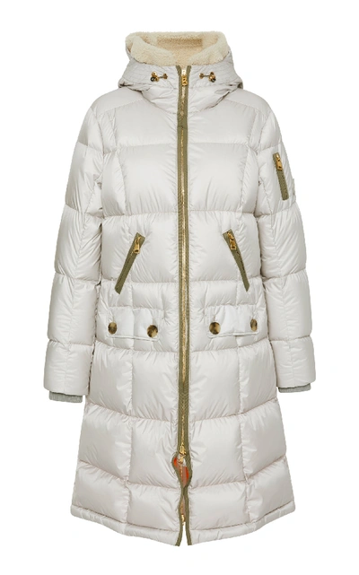 Shop Bogner X White Cube Malen-d Metallic Quilted Down Coat In Neutral