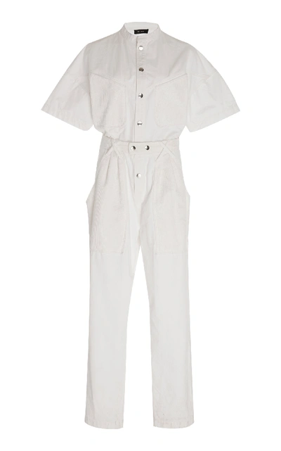 Shop Isabel Marant Tundra Denim Jumpsuit In White