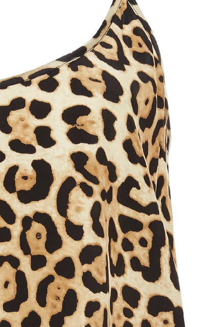 Shop Atm Anthony Thomas Melillo Leopard-print Silk-charmeuse Camisole In Animal