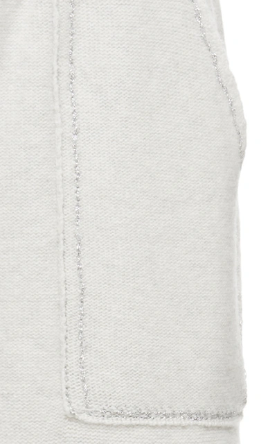 Shop Bottega Veneta Wool-jersey Jogger Pants In Grey