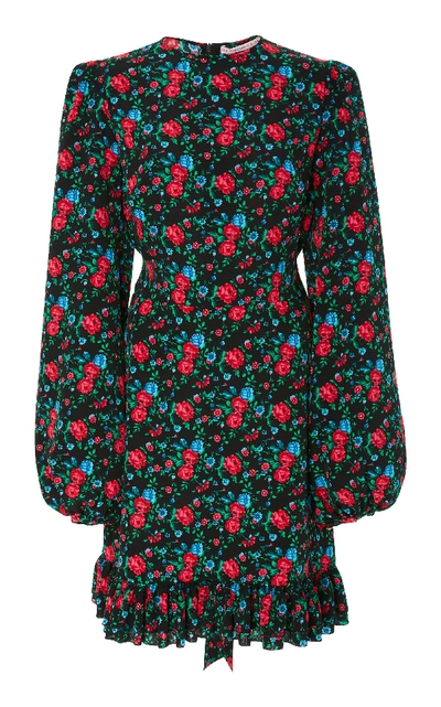 Shop The Vampire's Wife Mini Belted Belle Dress In Floral