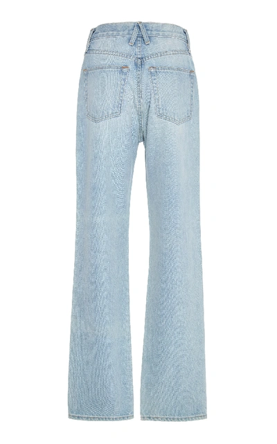 Shop Slvrlake Denim London High-rise Straight-leg Jeans In Light Wash