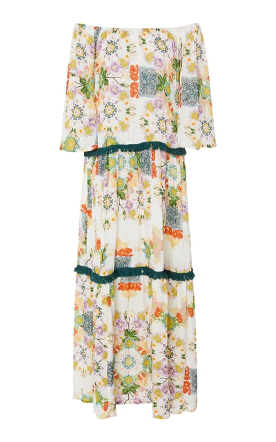 Shop Verandah Floral Print Tiered Maxi Dress