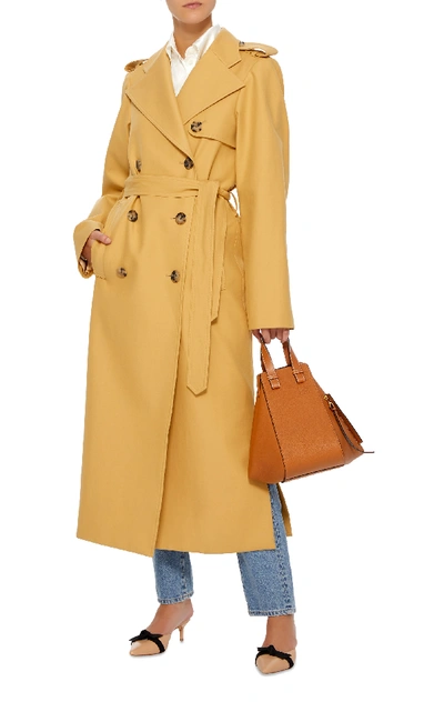 Shop Khaite Felice Trench Coat In Neutral