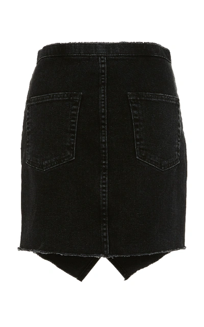 Shop Cotton Citizen Classic Denim Skirt In Black