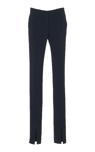 Shop Victoria Beckham Skinny Slit-hem Pants In Black