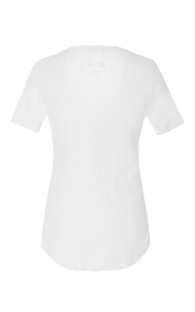 Shop Atm Anthony Thomas Melillo Slub Modal-jersey T-shirt In White