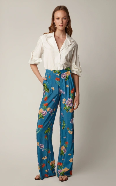 Shop Verandah Floral-print Wide-leg Pants