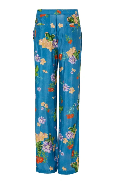 Shop Verandah Floral-print Wide-leg Pants