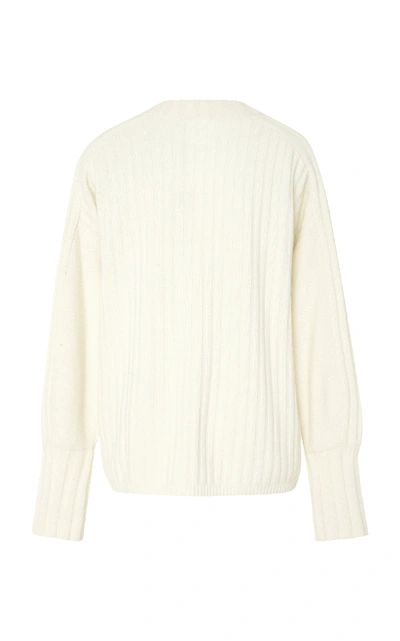 Shop Bogner X White Cube Isla Cashmere Sweater In Neutral