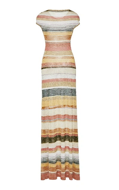 Shop Missoni Striped Lurex Maxi Dress