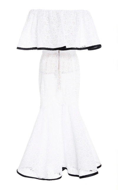 Shop Carolina Herrera Strapless Daisy Floral Dress In White