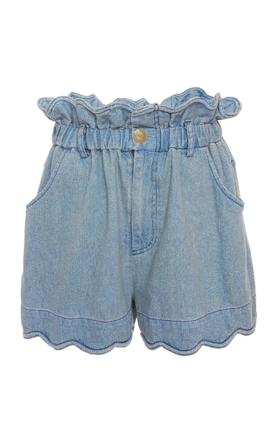 Shop Sea Dakota Cotton Shorts In Blue