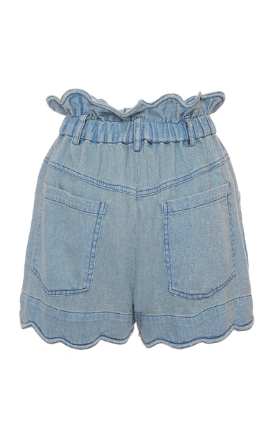 Shop Sea Dakota Cotton Shorts In Blue