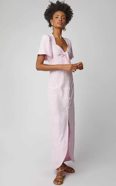 Shop Rebecca De Ravenel Exclusive The Zaza Dress In Pink