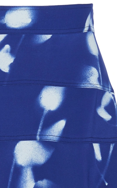 Shop Proenza Schouler Printed Cady Skirt In Blue
