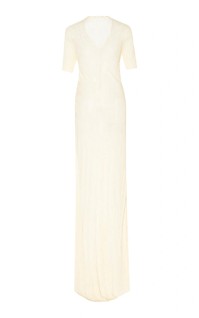 Shop Jacquemus Dolcedo Sheer Voile Dress In Neutral