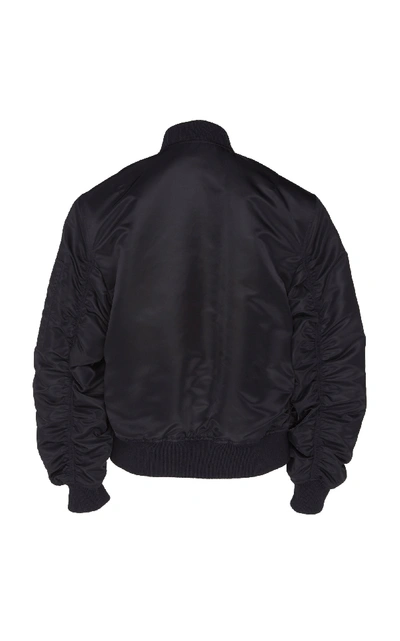 Shop Acne Studios Shell Bomber Jacket In Black