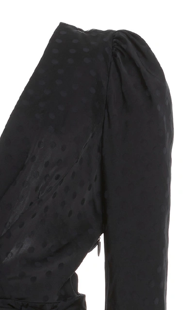 Shop Johanna Ortiz Reencuentro De Siglos V-neck Jacquard Jumpsuit In Black