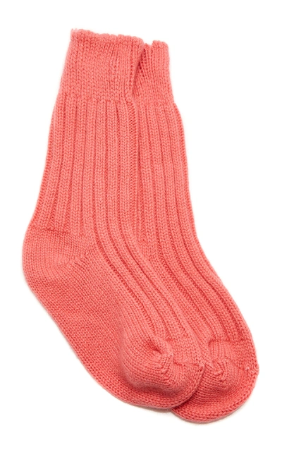 Shop The Elder Statesman Yosemite Cashmere Socks In Pink