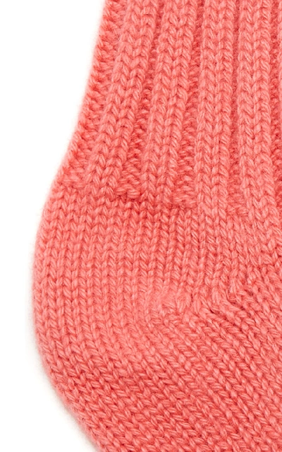 Shop The Elder Statesman Yosemite Cashmere Socks In Pink