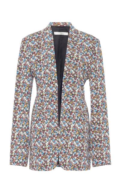 Shop Victoria Beckham Tailored Floral-print Jacket