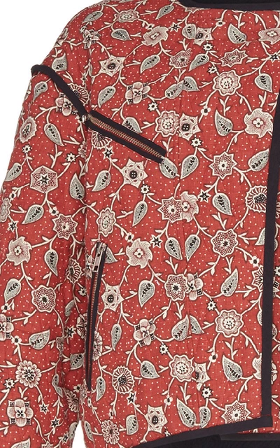 Shop Isabel Marant Étoile Manae Printed Quilted Linen Jacket