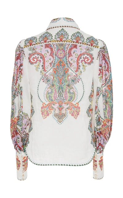 Shop Zimmermann Ninety-six Printed Chiffon Shirt