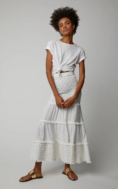 Shop Alexis Geras Flowing Skirt In White