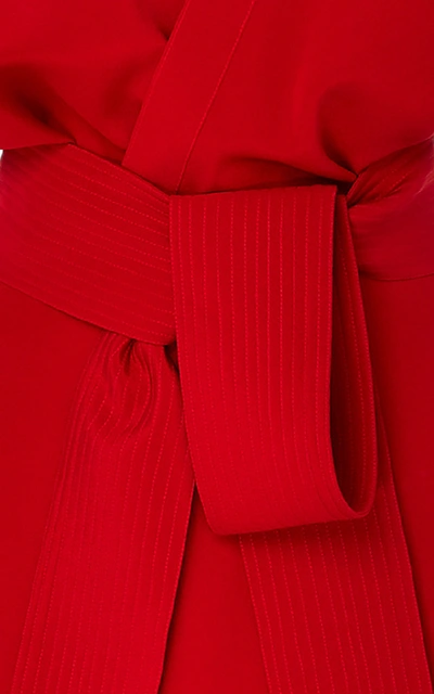Shop Silvia Tcherassi Exclusive Protea Midi Dress In Red
