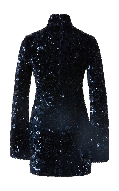 Shop Alexis Rhapsody Sequin Mini Dress In Navy