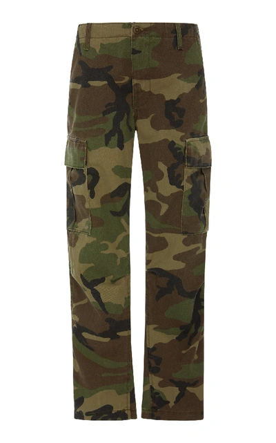 Shop Re/done Camo Skinny Cargo Pants In Print